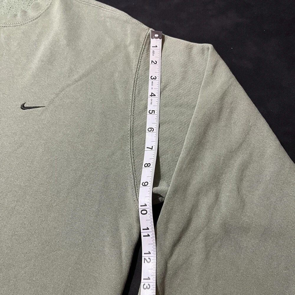 Vintage Nike Green Tea Sweatshirt Pullover Swoosh 90s Olive Pistachio Crewneck